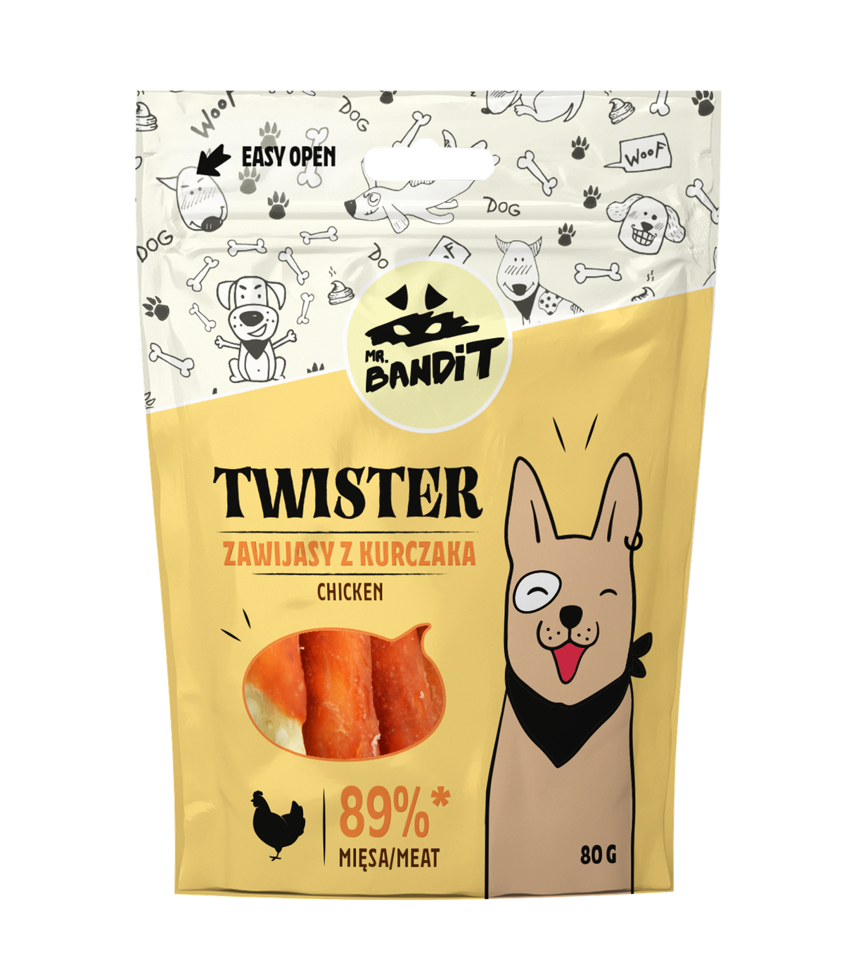 Mr. Bandit Twister Zawijasy z kurczakiem 80g
