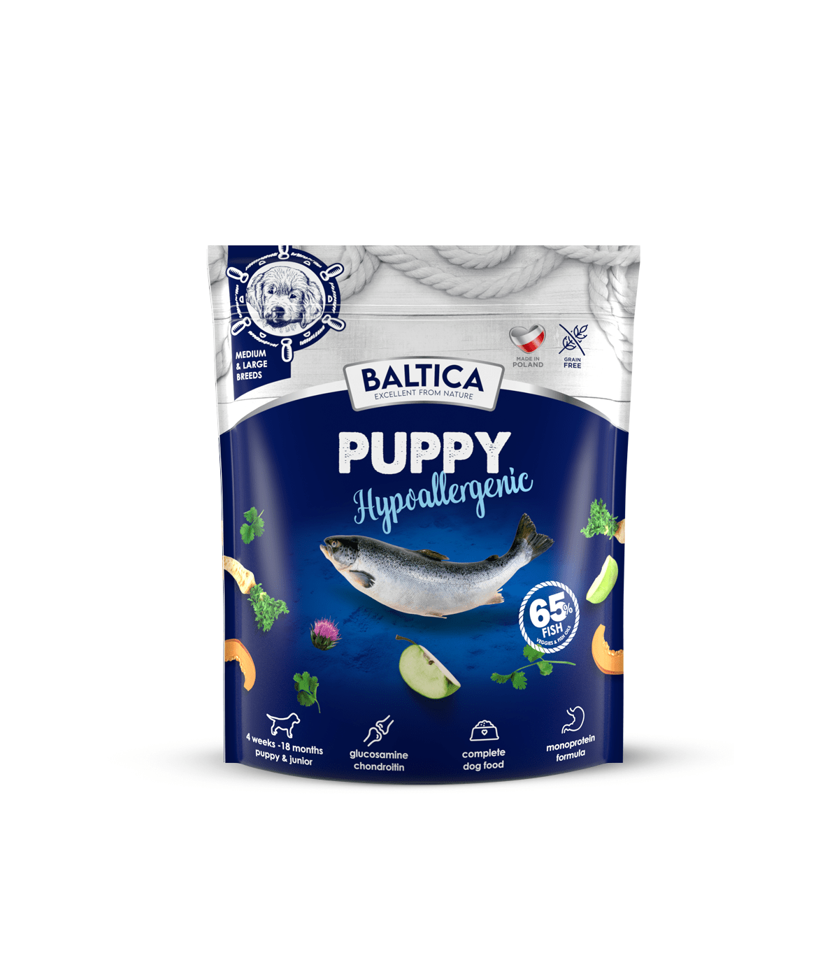 Baltica Puppy Salmon Hypoallergenic M/L 1kg