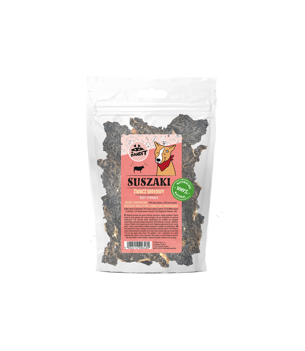 Żwacz wołowy Suszaki Mr. Bandit 80g