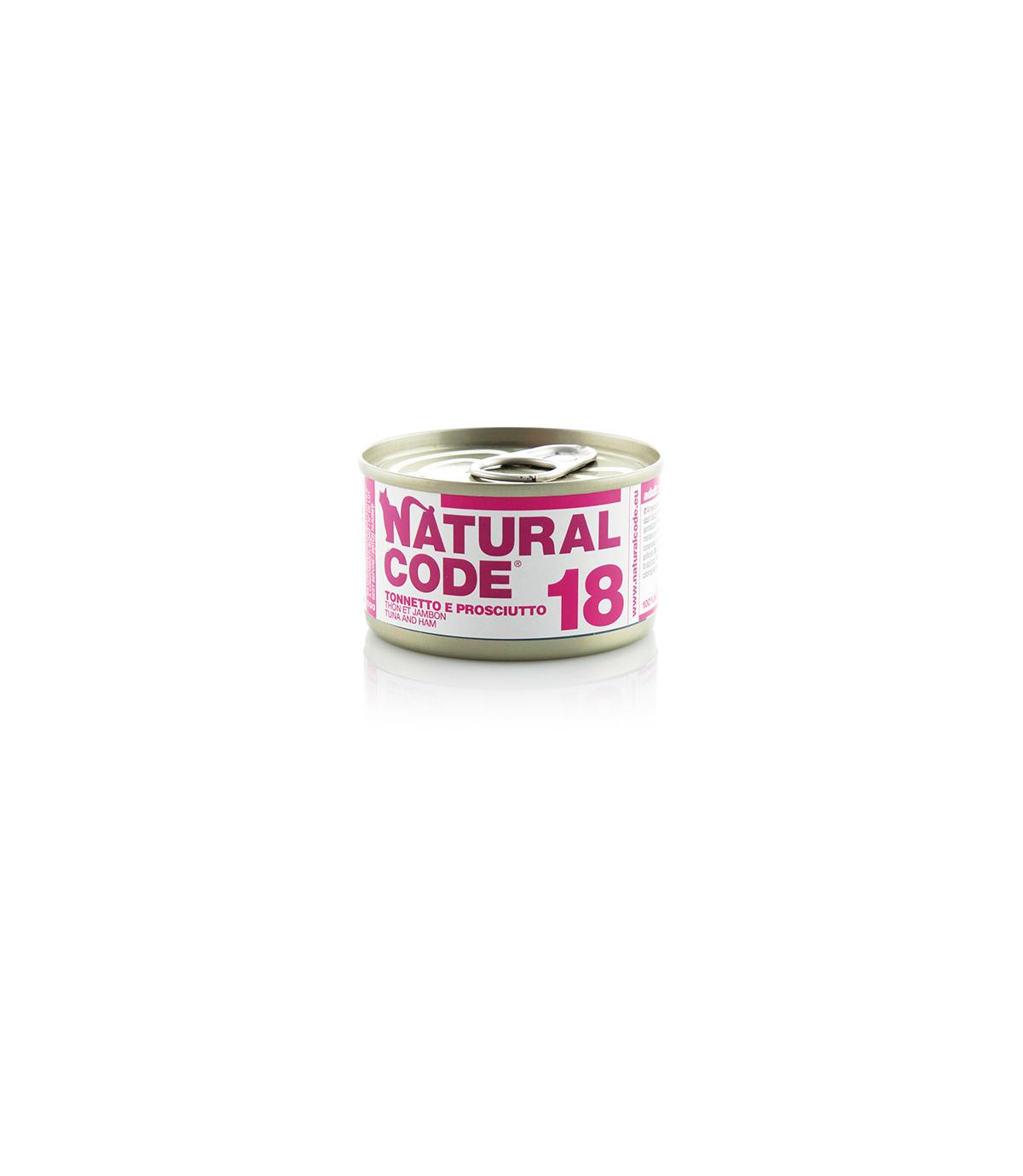 Natural Code Cat 18 Tuna and ham 85g