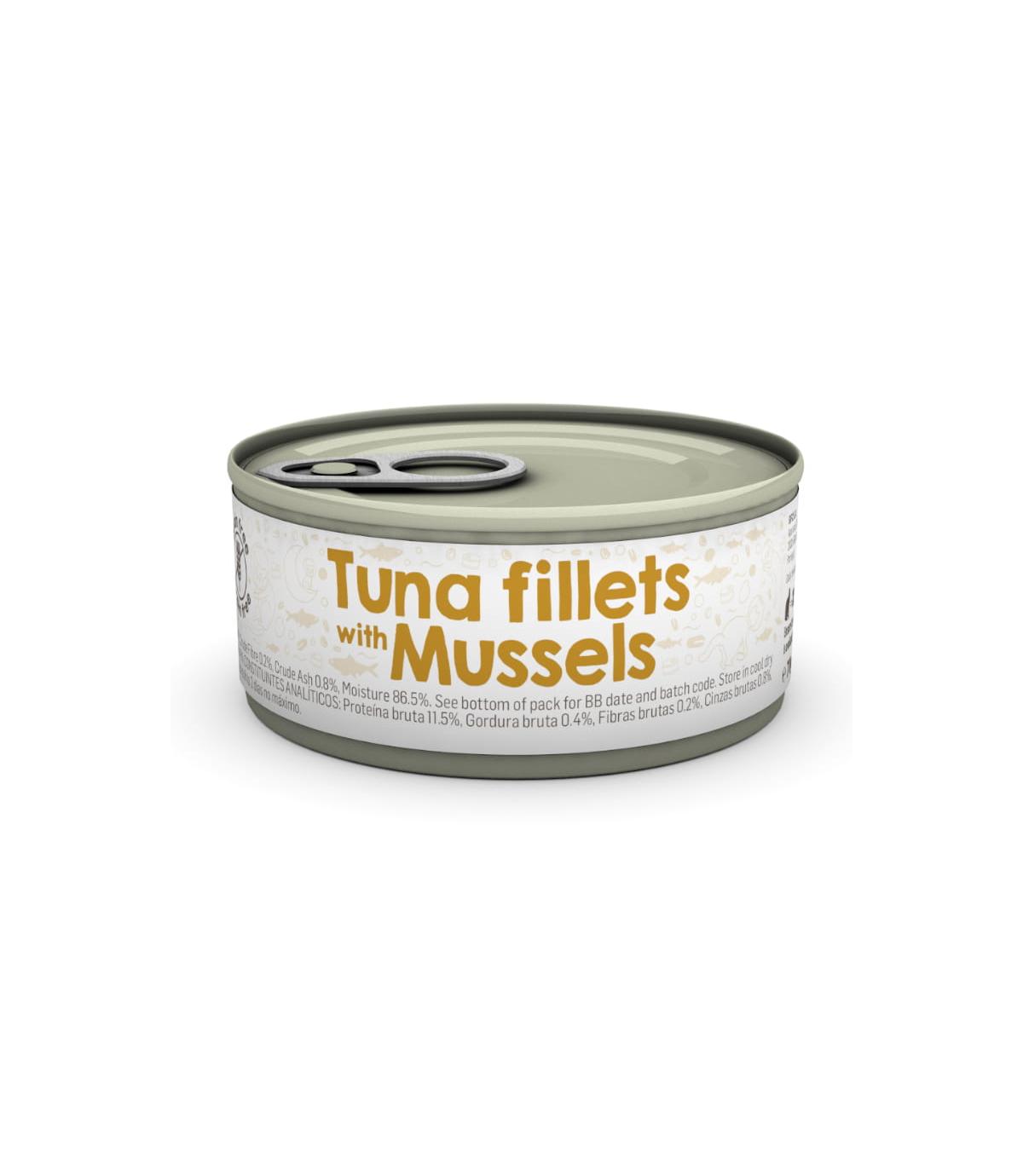 Naturea Tuna fillets with Mussels 70g