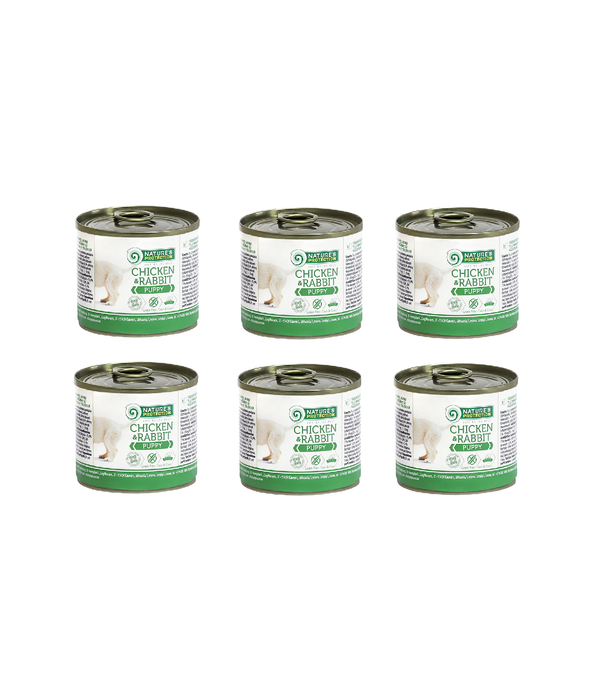 Nature's Protection Puppy Chicken Rabbit 6x200g