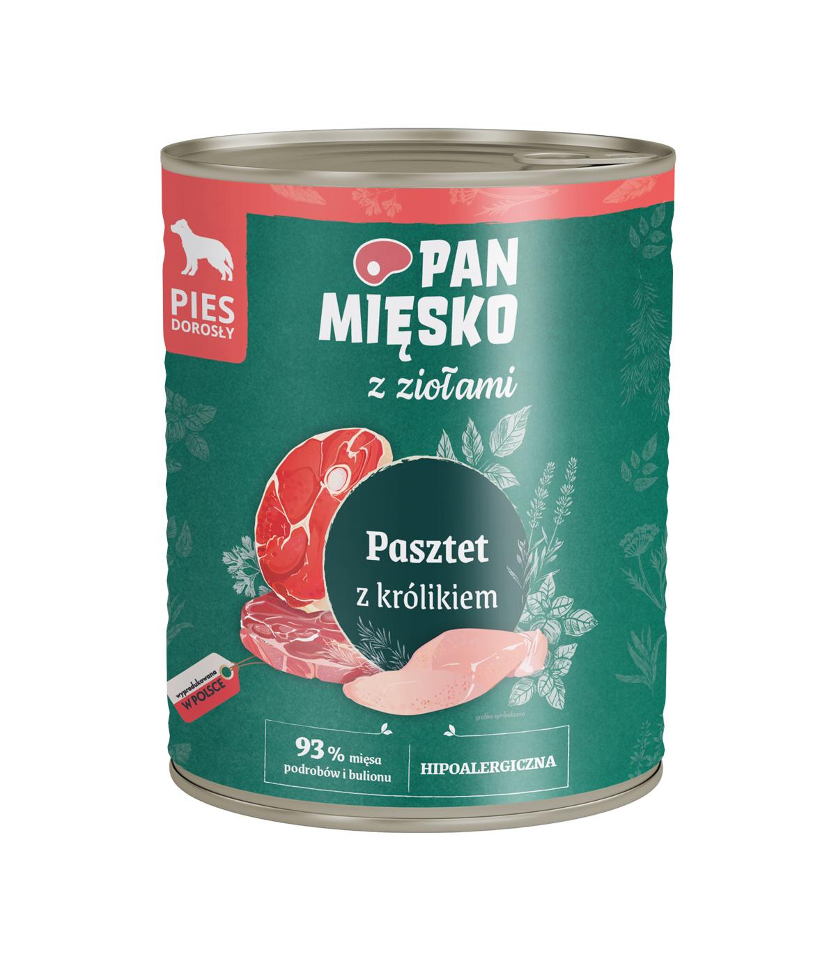 Pan Mięsko z ziołami pasztet z królikiem 800g