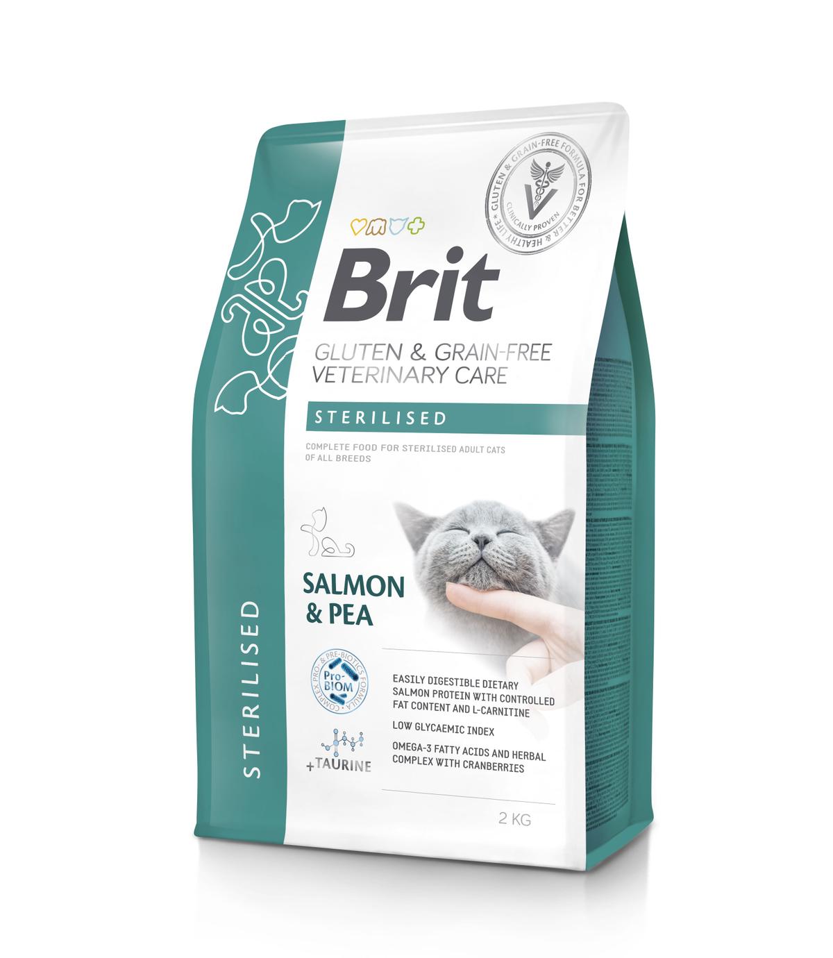 Brit Veterinary Diets Cat GF Sterilised 2kg