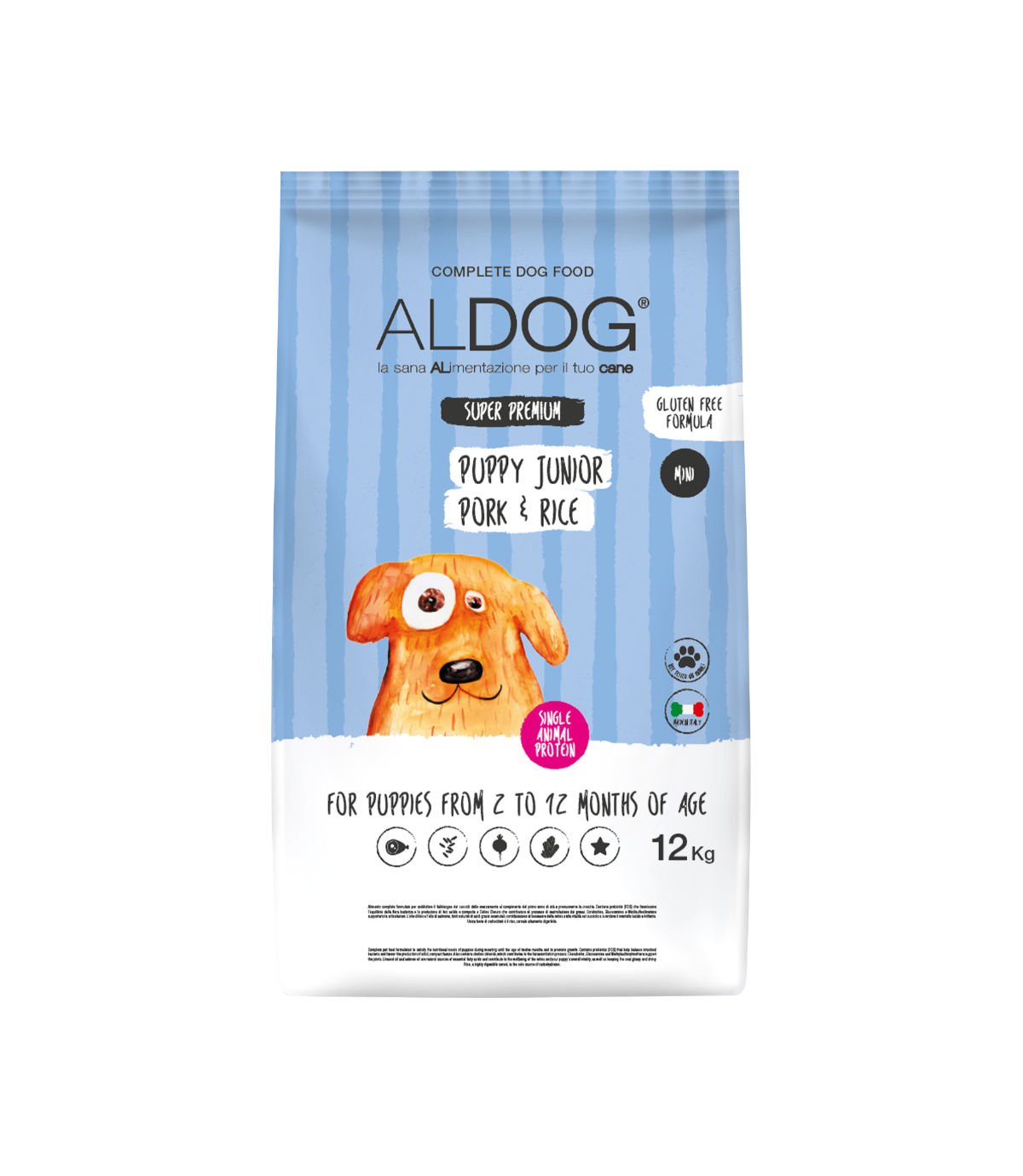 Aldog Puppy Junior Mini Pork & Rice 12kg