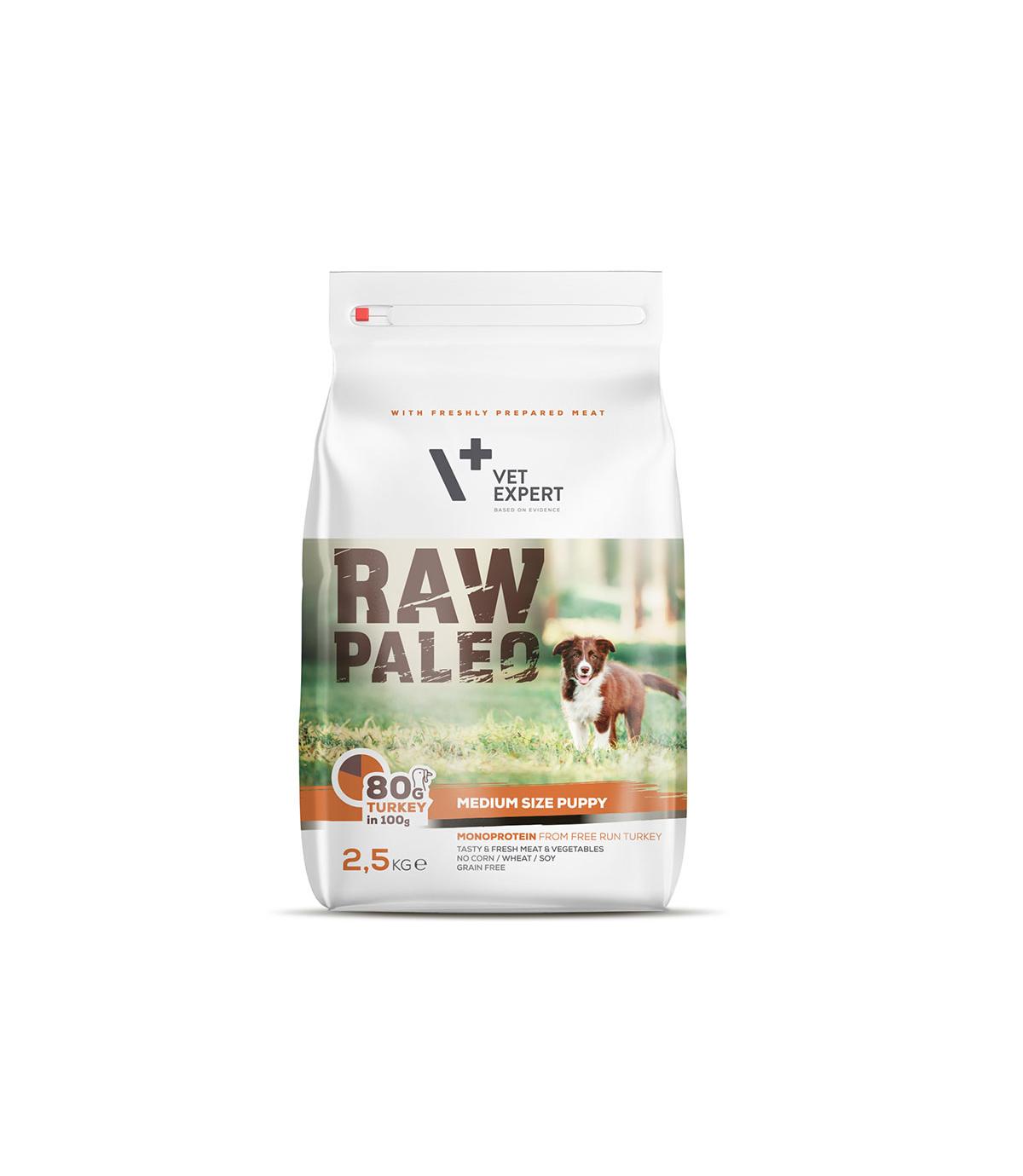 Raw Paleo Puppy Medium Turkey 2,5kg