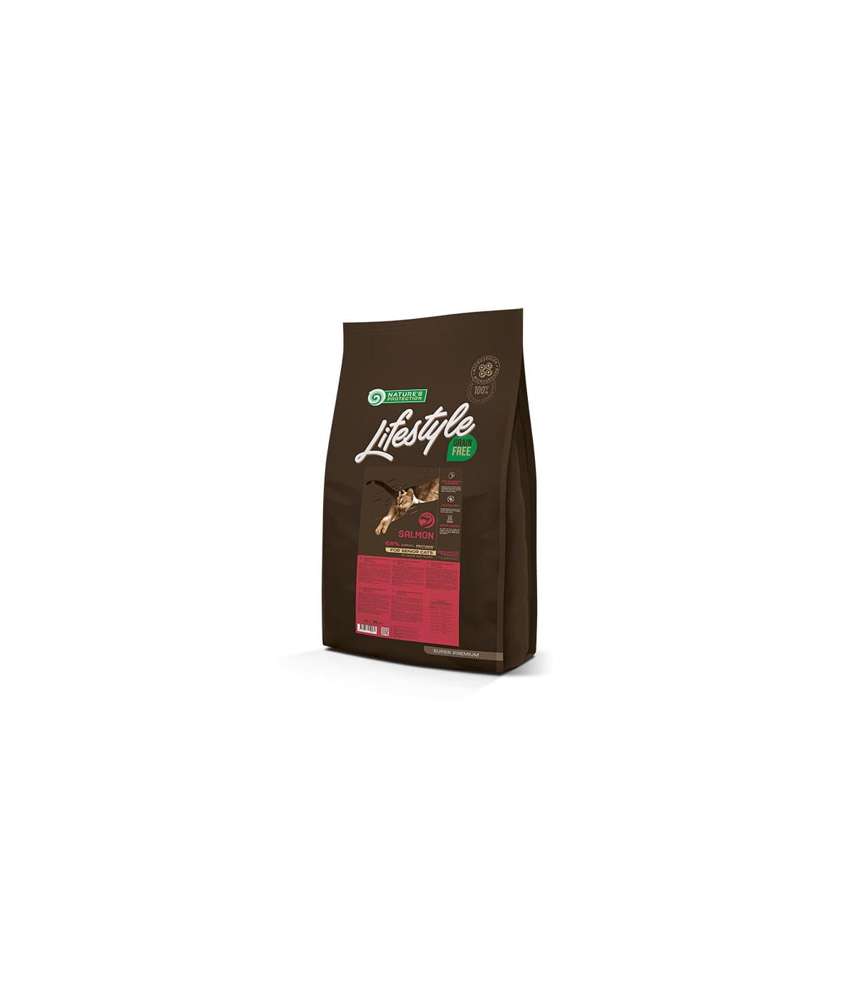 Nature's Protection Lifestyle GF Senior Cat Salmon 7kg