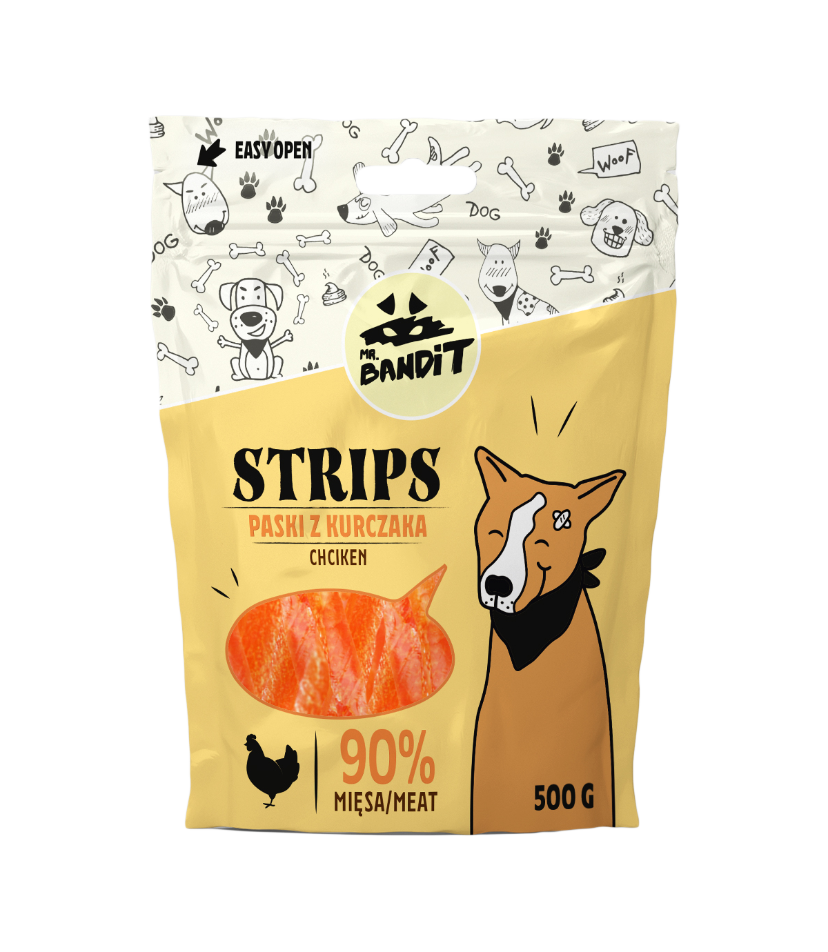 Mr. Bandit Strips Paski z kurczaka 500g