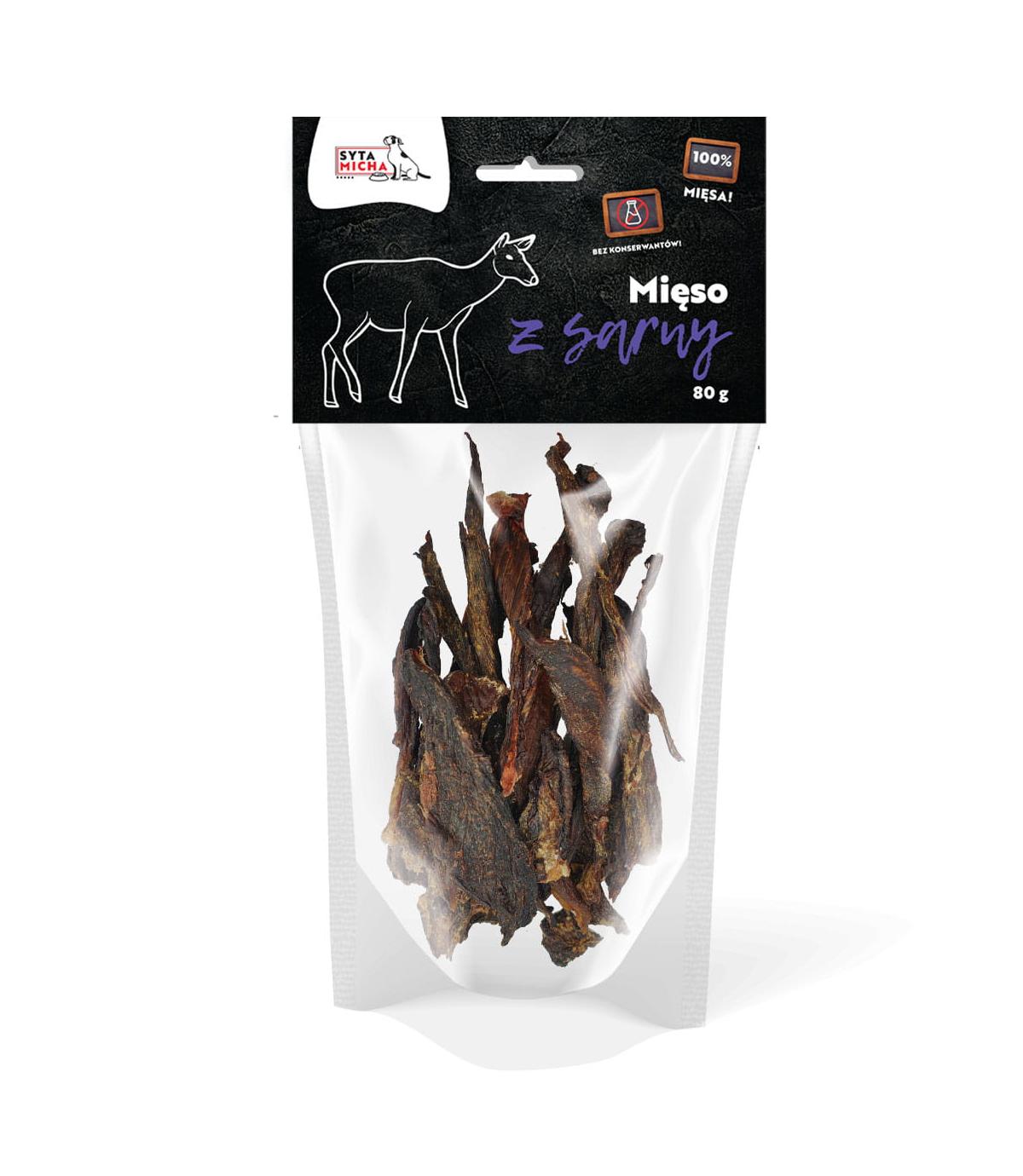 Suszone mięso z sarny 80g