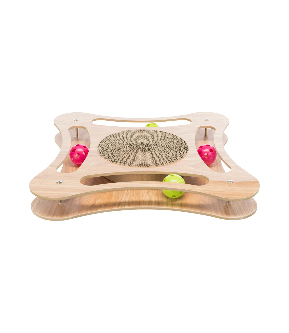 Drapak kartonowy z drewnianą ramką