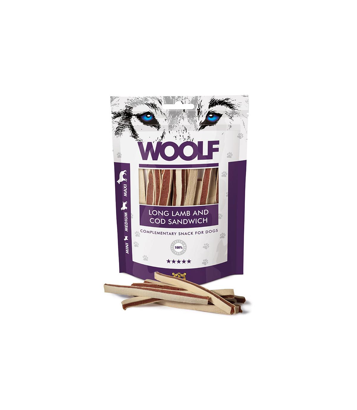 Woolf Long Lamb and Cod Sandwich 100g