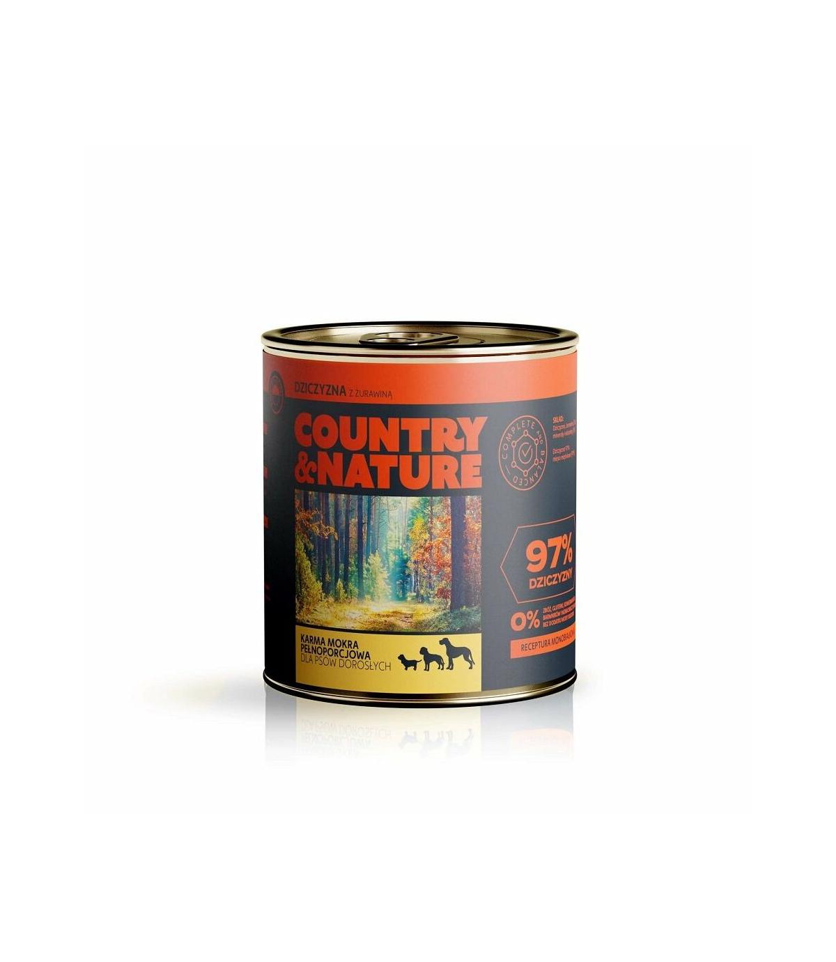 Country & Nature Dziczyzna z żurawiną 850g