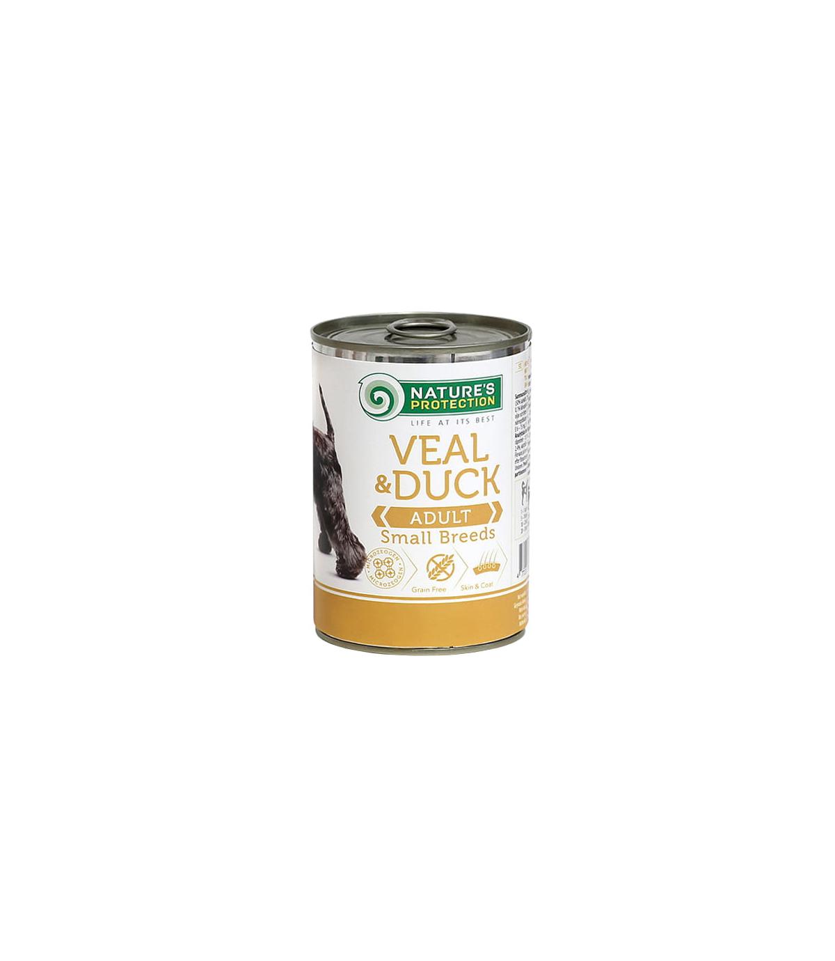 Nature's Protection Adult Small Veal & Duck 400g
