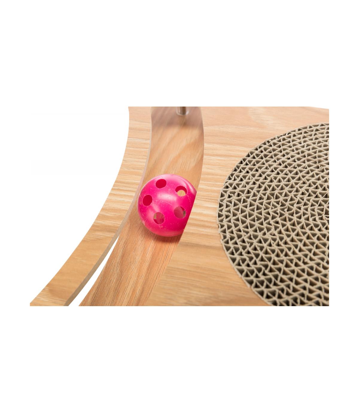 Drapak kartonowy z drewnianą ramką