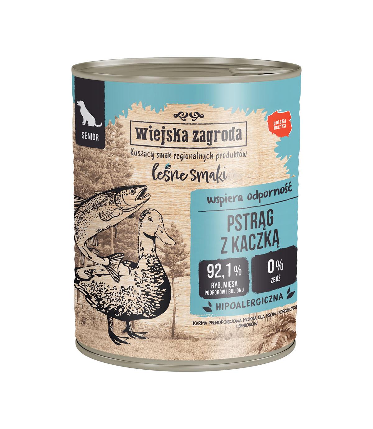 Wiejska Zagroda Leśne Smaki pstrąg z kaczką 400g