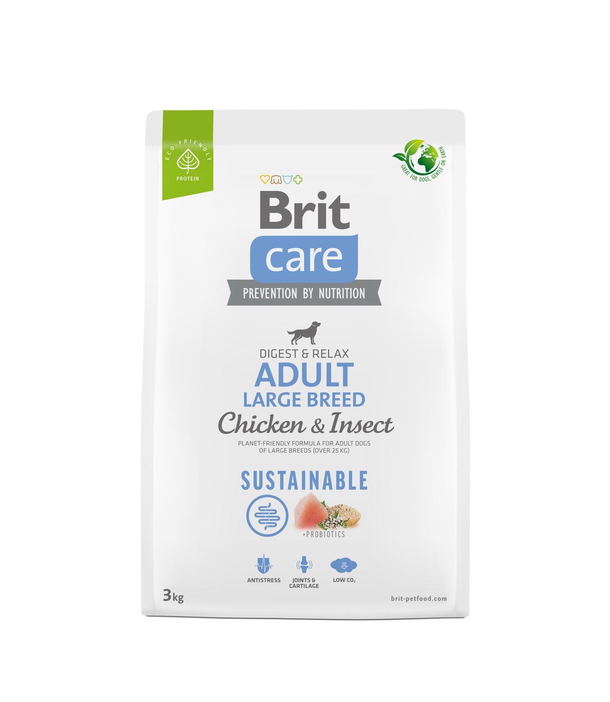 Brit Care Dog Sustainable Adult Large Chicken & Insect 3kg
