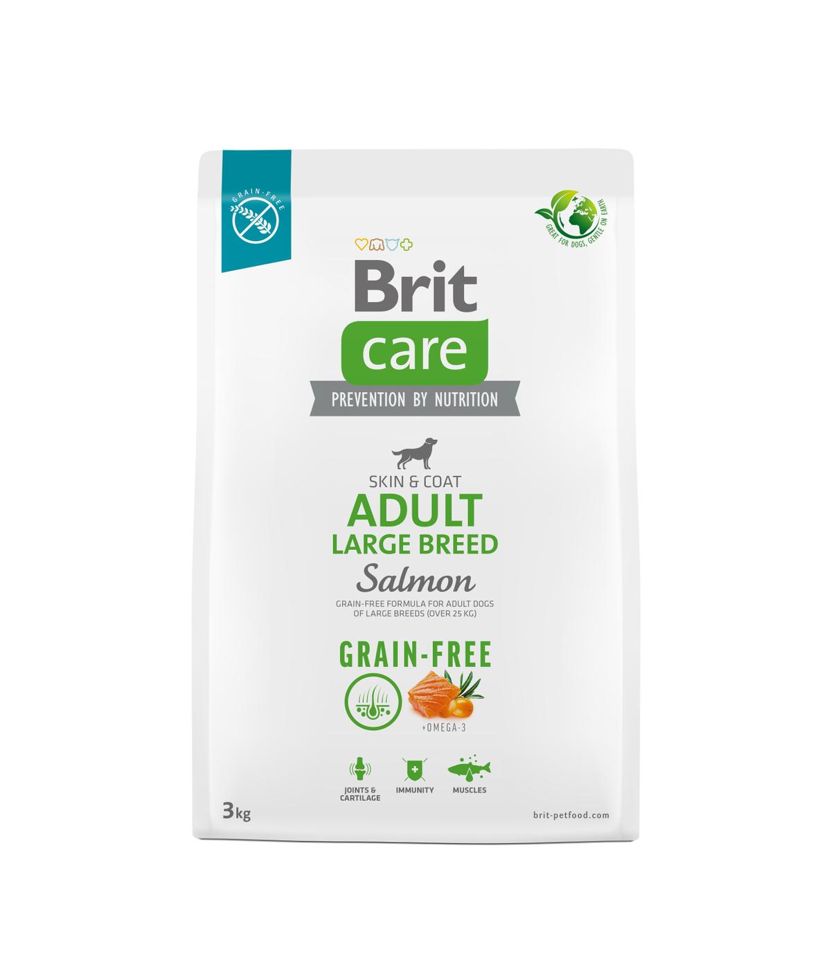 Brit Care Dog Grain-free Adult Large Breed Salmon 3kg