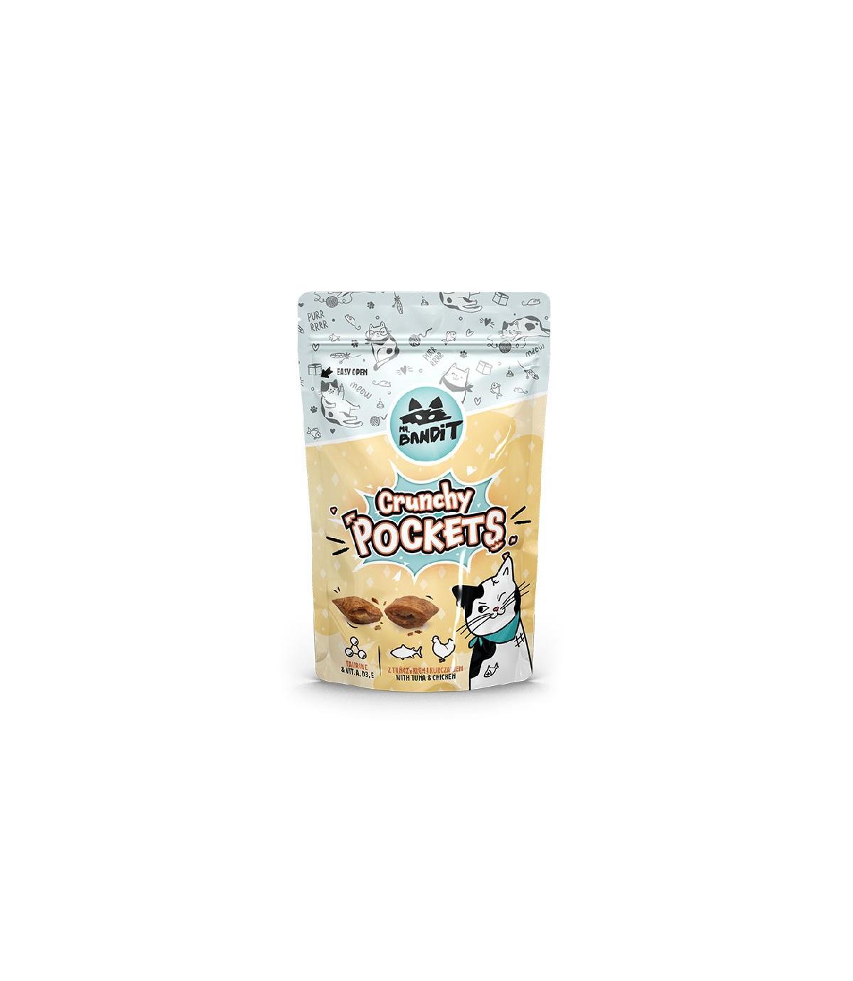 Mr.Bandit Crunchy Pockets Tuńczyk i Kurczak 40g