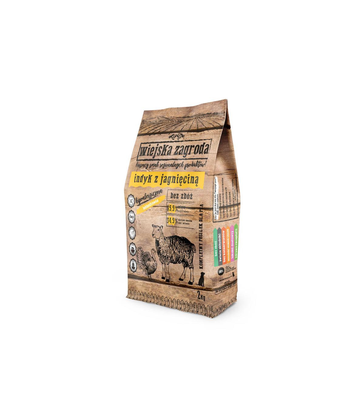 Wiejska Zagroda indyk z jagnięciną 2kg