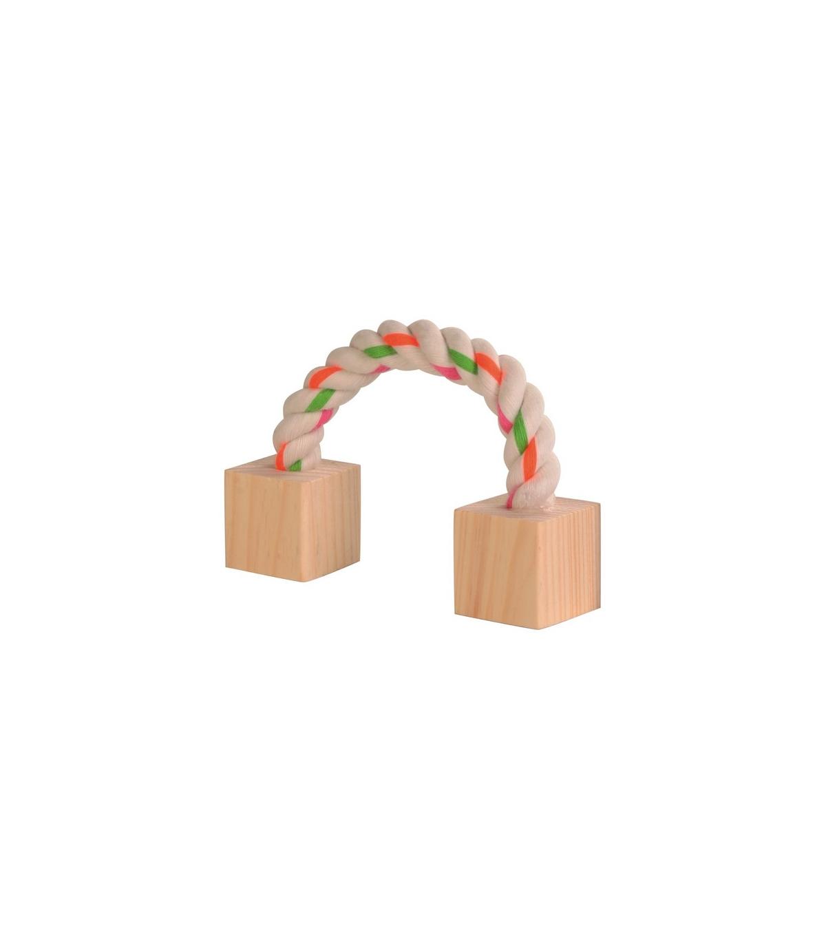 Sznur z kostkami dla gryzoni 20 cm