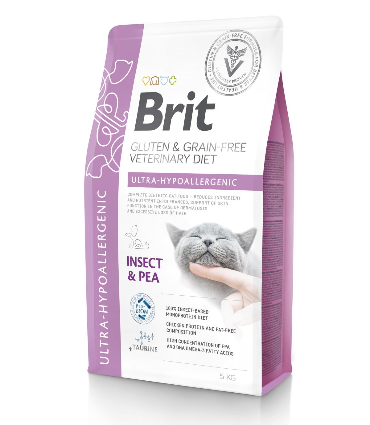 Brit Veterinary Diets Cat GF Ultra-Hypoallergenic 5kg