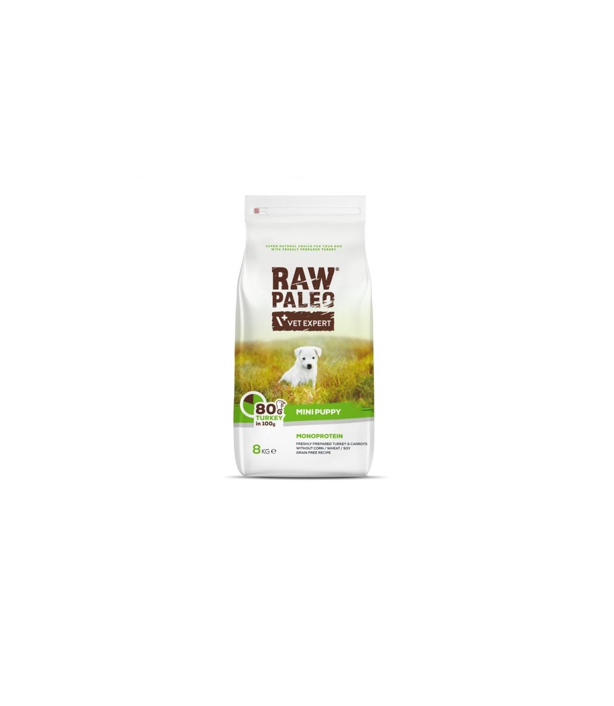 Raw Paleo Puppy Mini Turkey 8kg