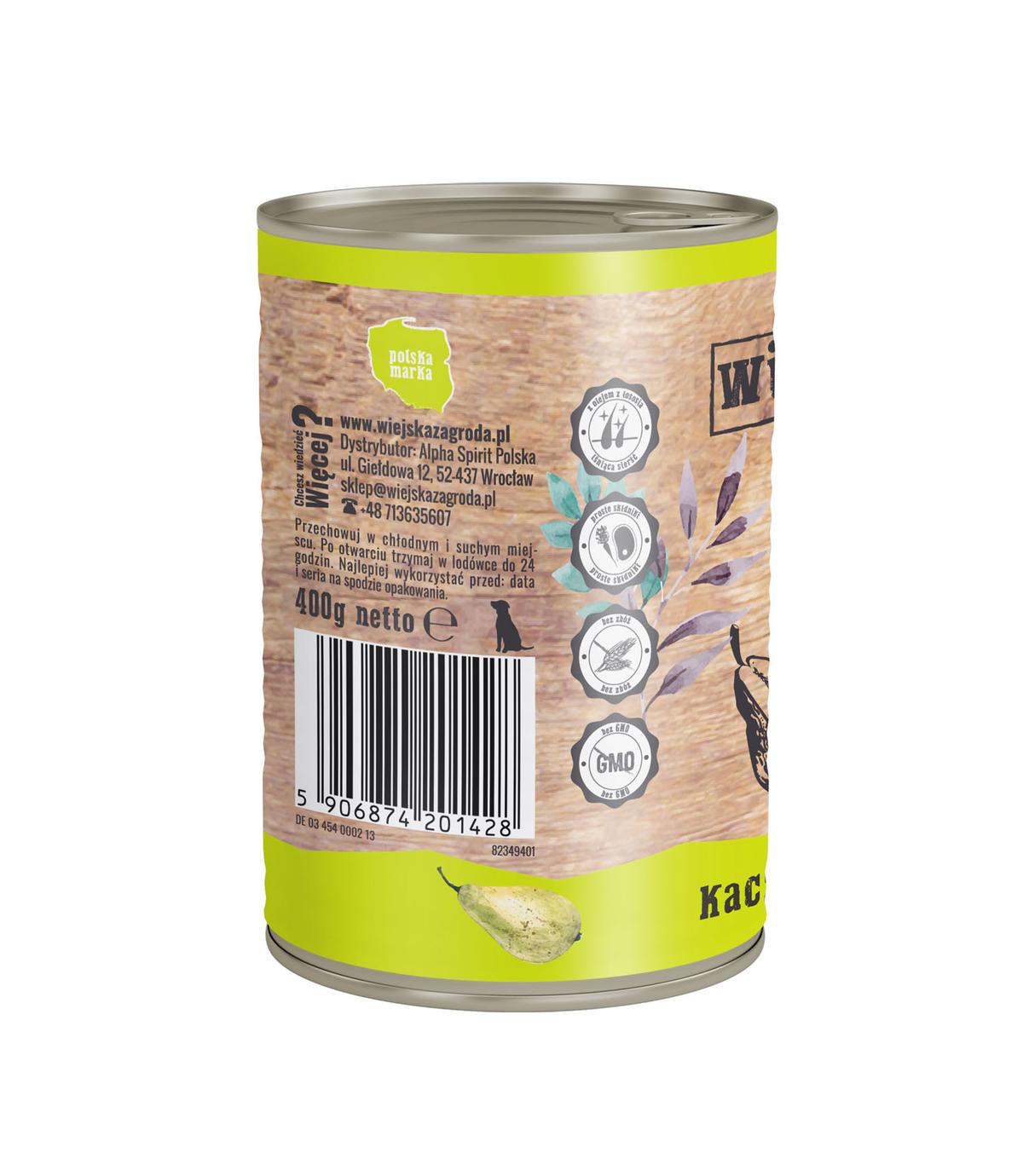 Wiejska Zagroda Kaczka z gruszką 400g