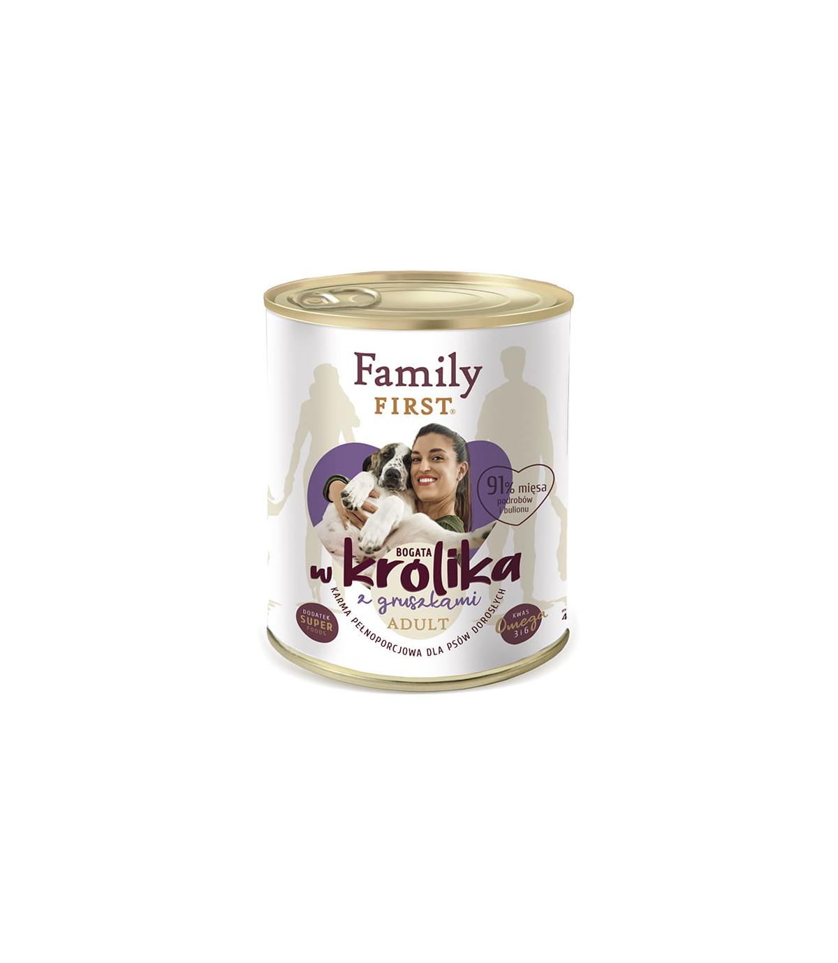 Family First Bogata w królika 800g