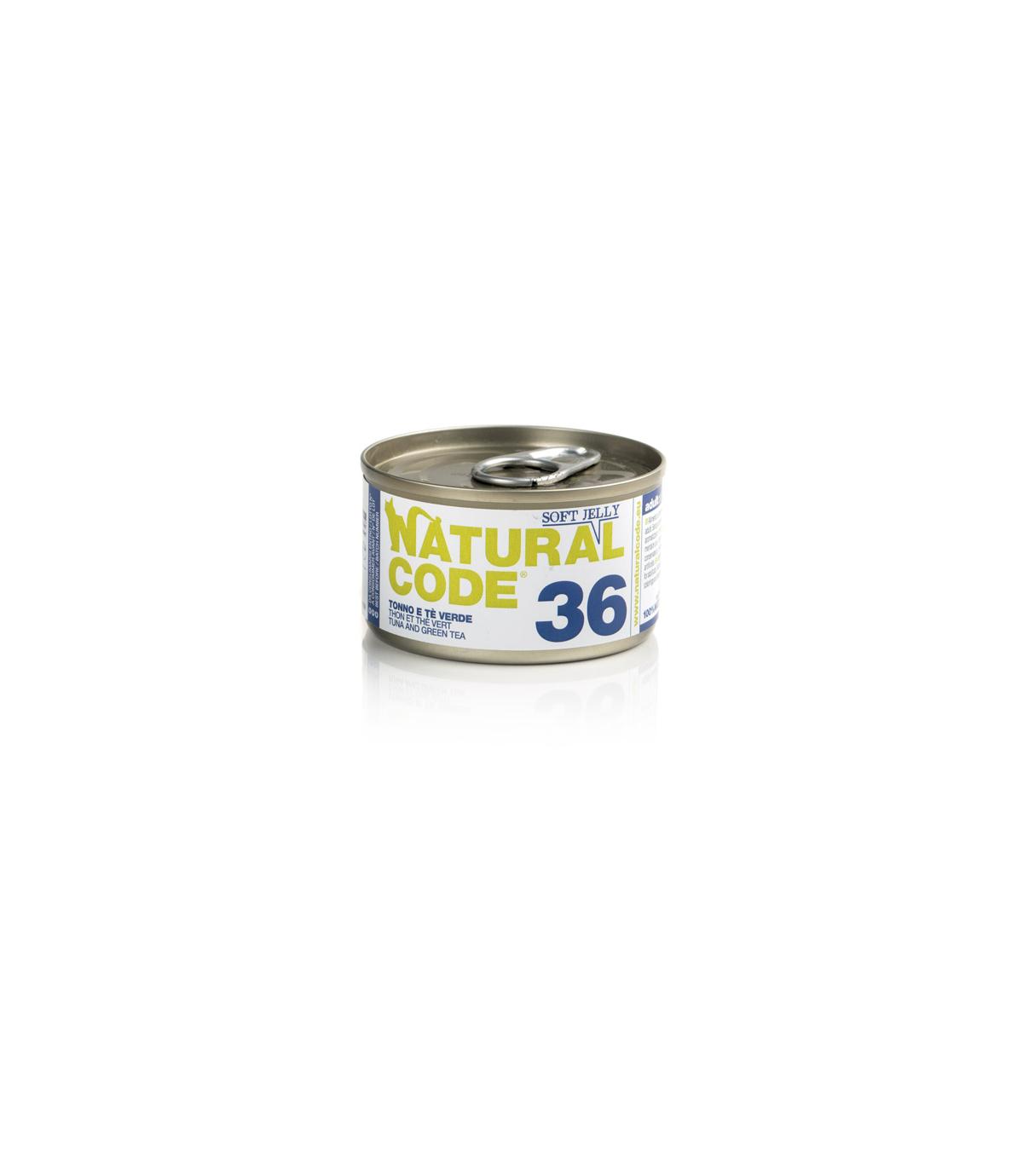 Natural Code Cat 36 Tuna and green tea 85g