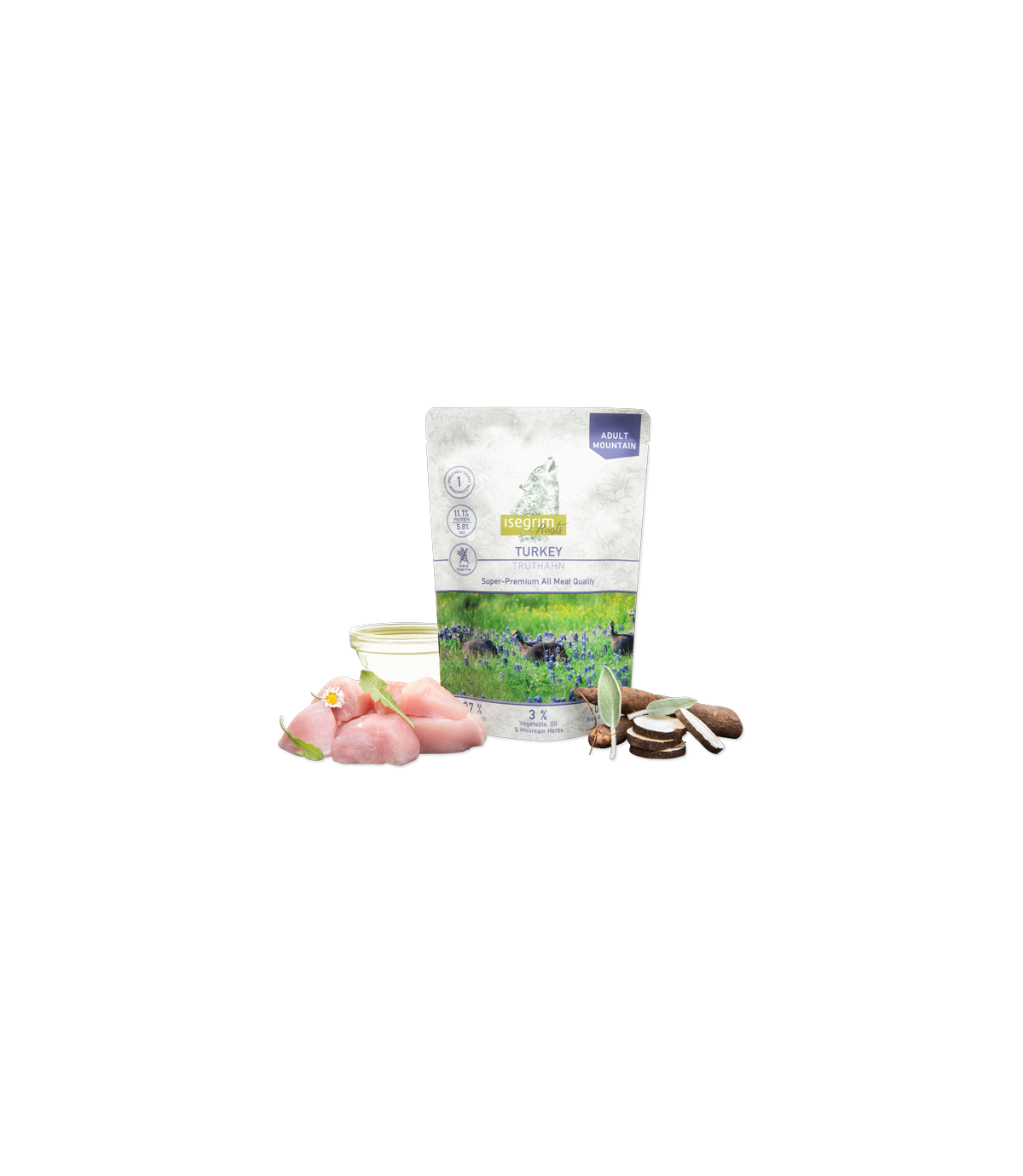 Isegrim Adult Mountain Turkey 410g