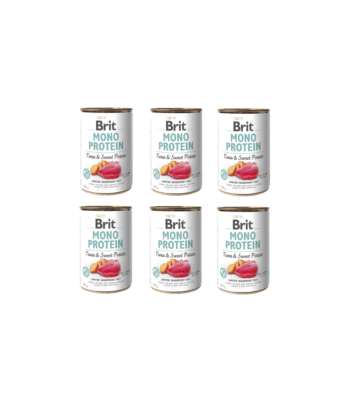 Brit Mono Protein Tuna & Sweet Potato 6x400g