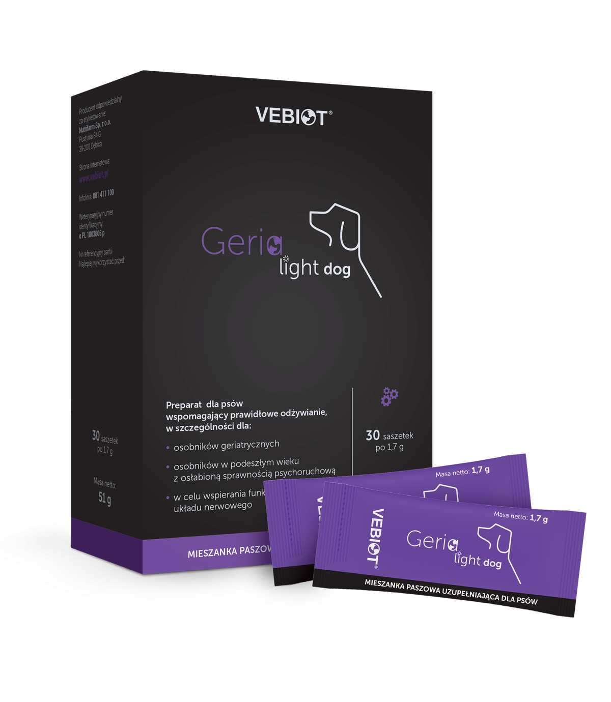 Geria-Light Dog 30 saszetek
