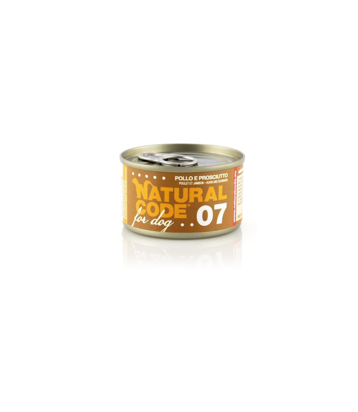 Natural Code DOG 07 Chicken and ham 90g