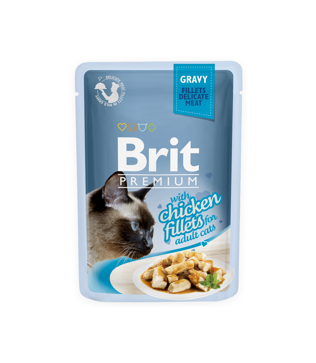 Brit Premium Cat Adult Chicken Fillets w sosie 85g