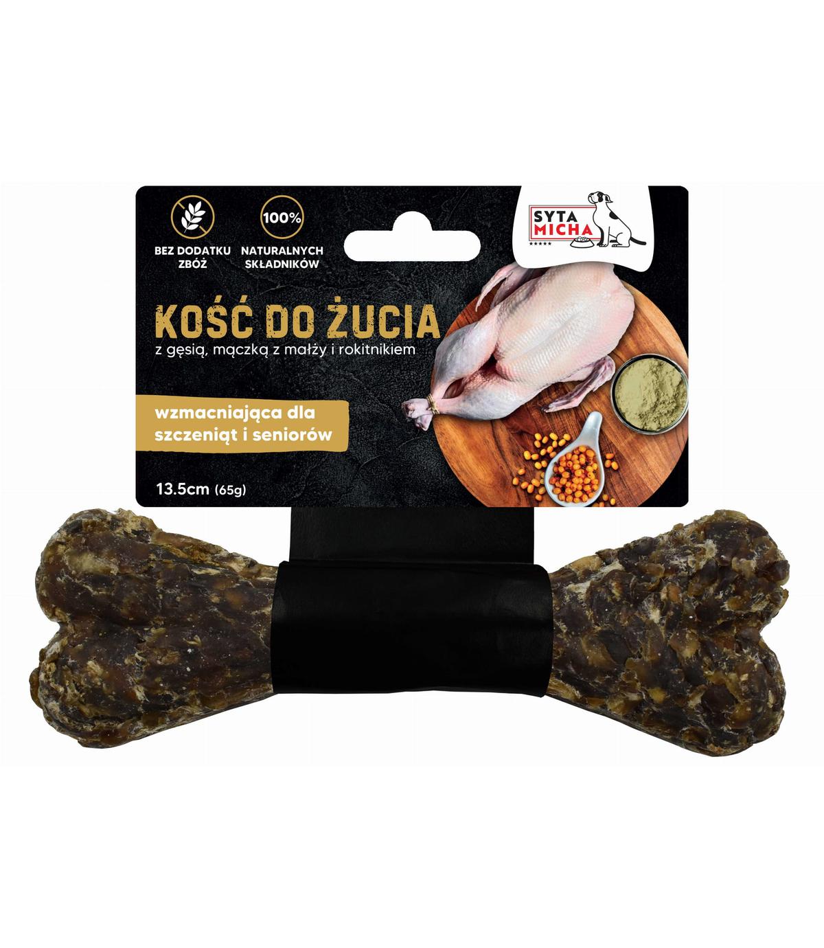 Kość do żucia wzmacniająca dla szczeniąt i seniorów 13,5 cm