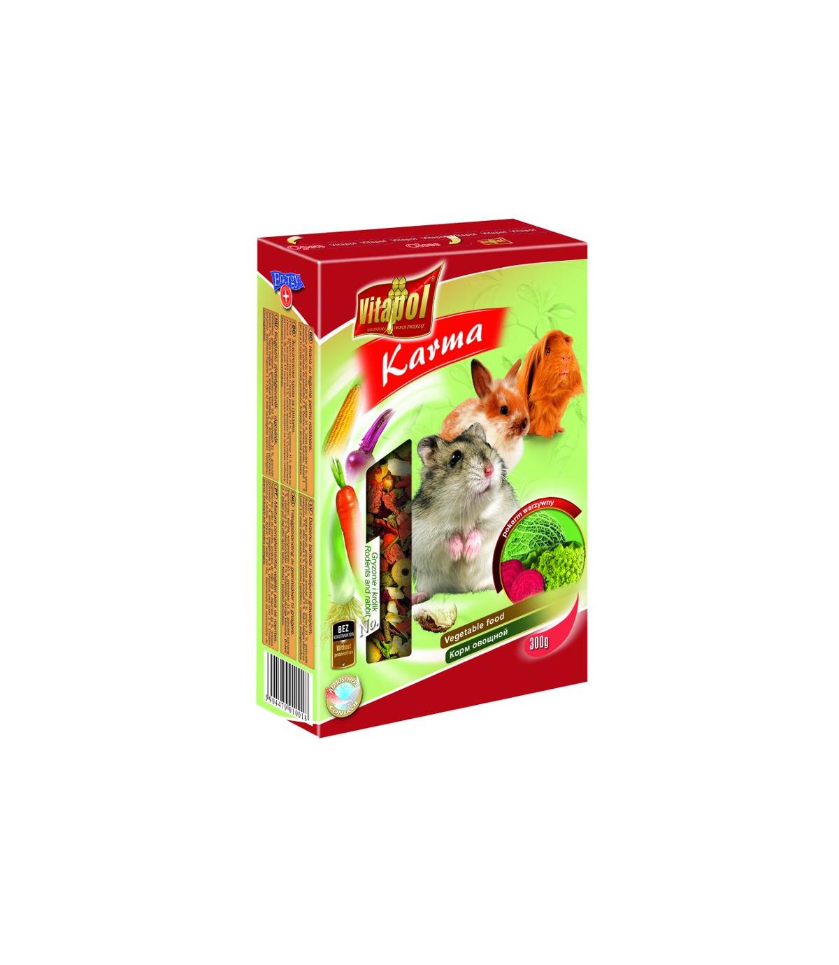 Karma warzywna dla gryzoni i królików 300g