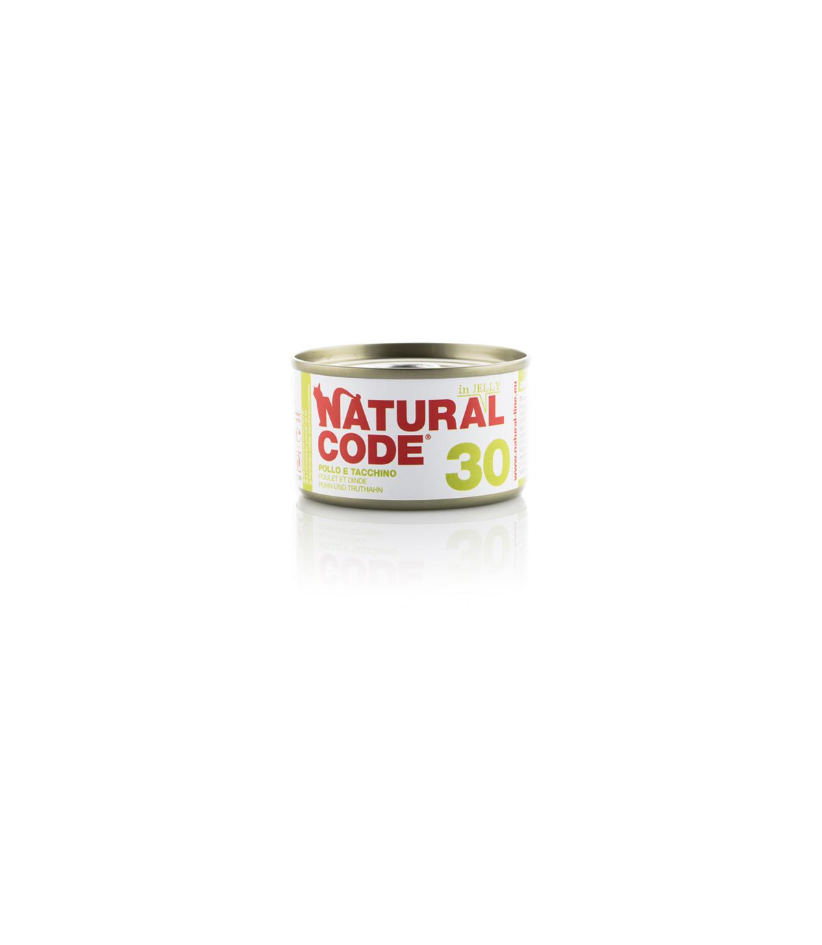 Natural Code Cat 30 Chicken and turkey in jelly 85g