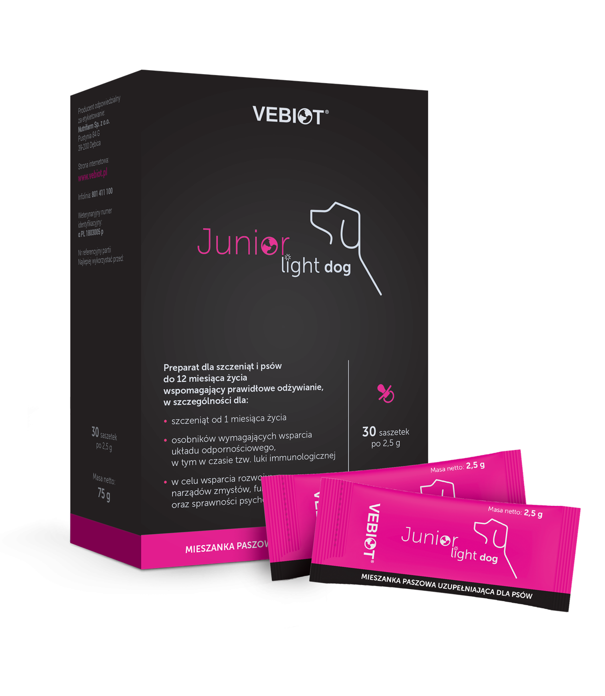 Junior-Light Dog 30 saszetek