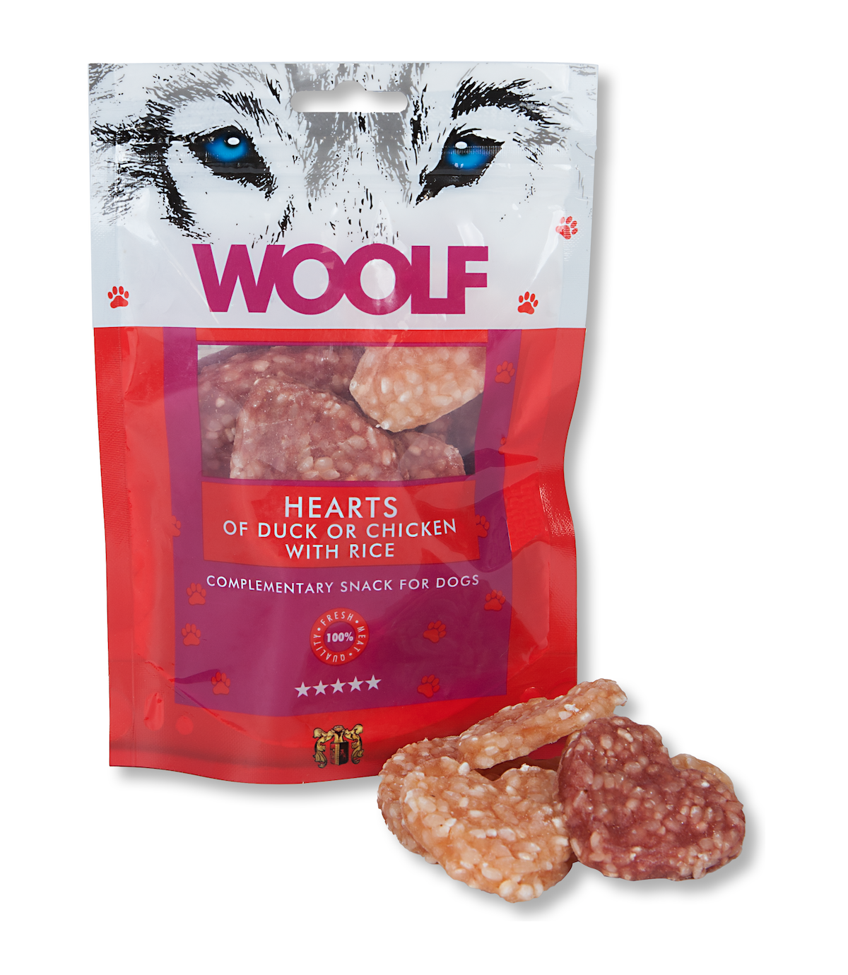 Woolf Hearts of Duck or Chicken with Rice 100g