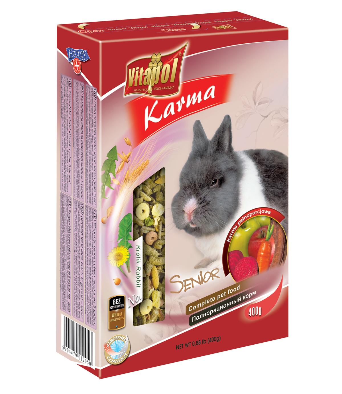 Karma dla królika Senior 400g