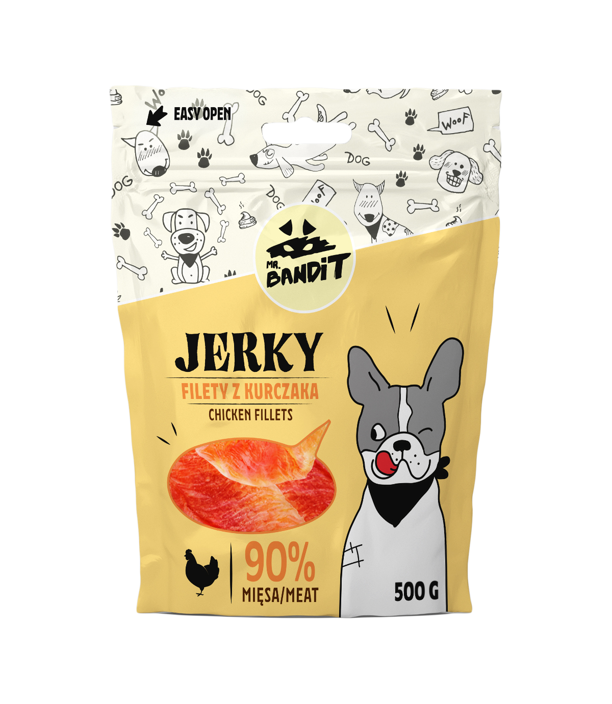 Mr. Bandit Jerky Filety z kurczaka 500g