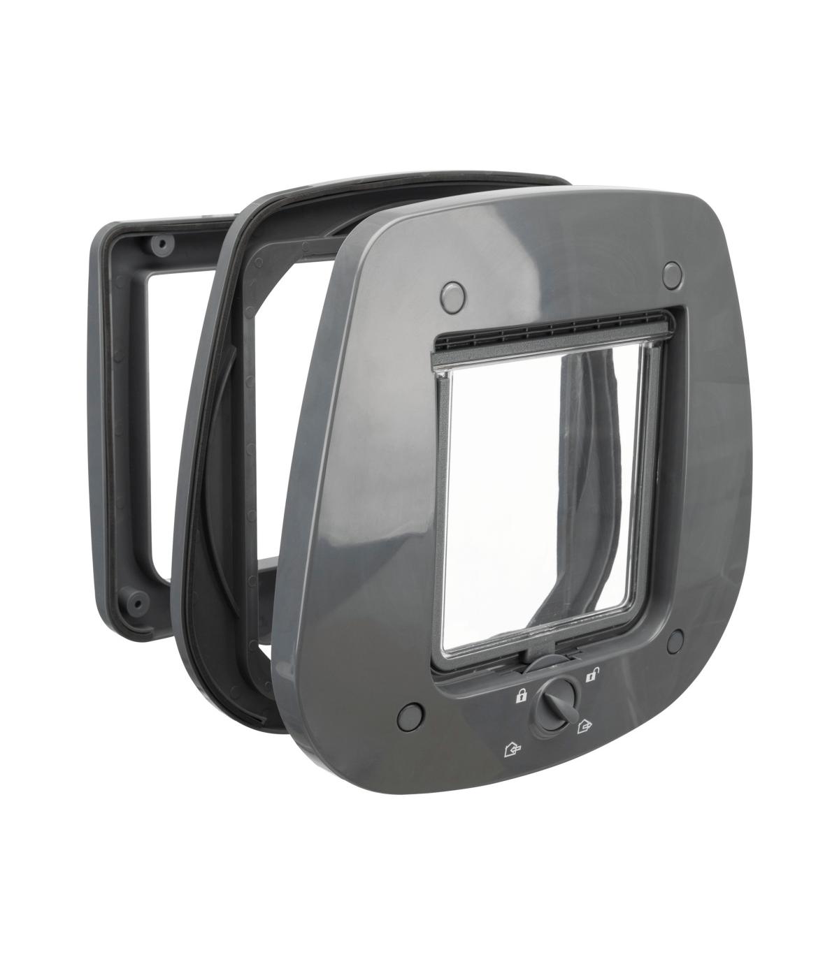 Dwustronne drzwiczki wahadłowe 4-Way do szklanych drzwi 27×26cm