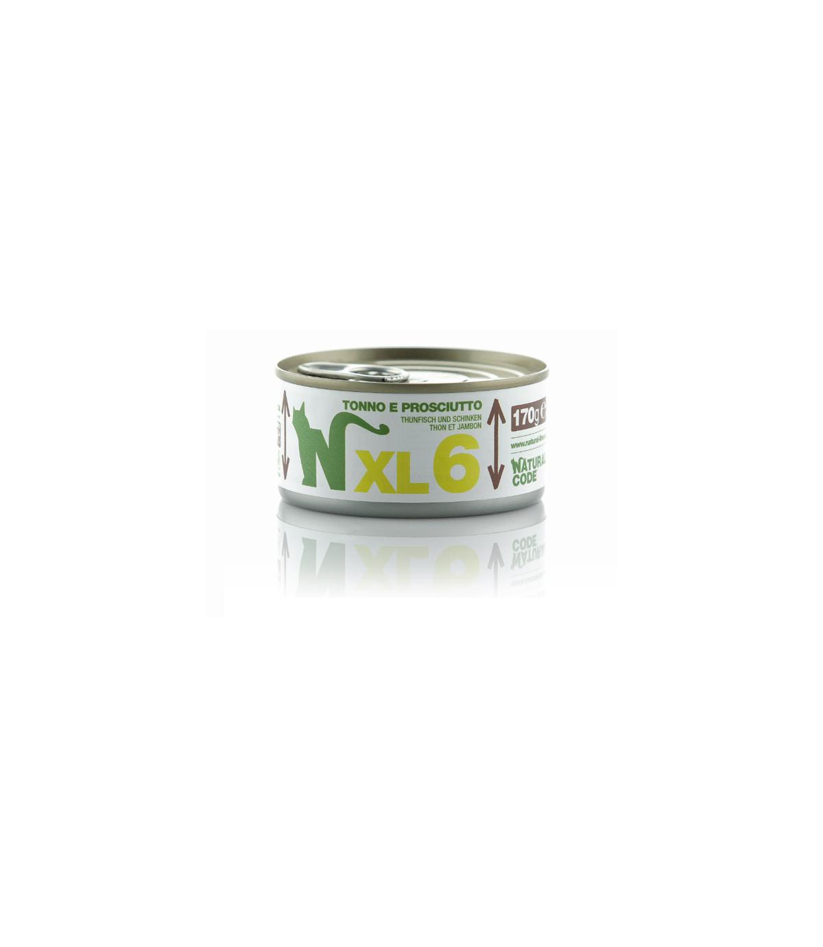 Natural Code Cat XL6 tuna and ham 170g