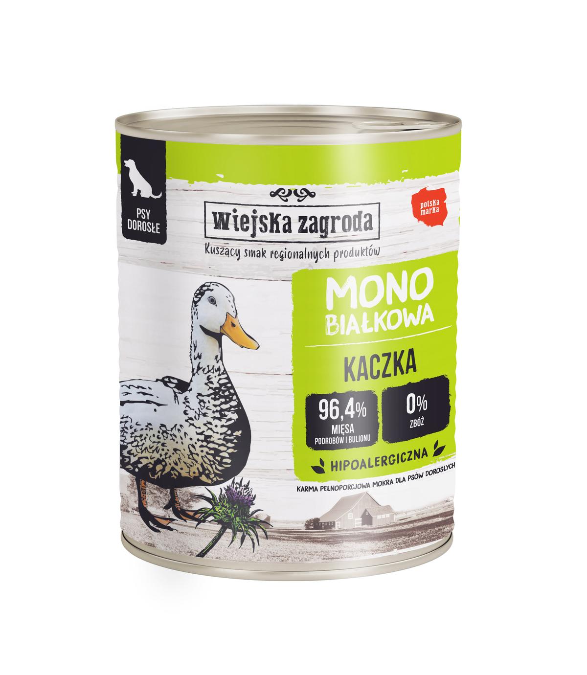 Wiejska Zagroda Mono Kaczka dla psa 800g