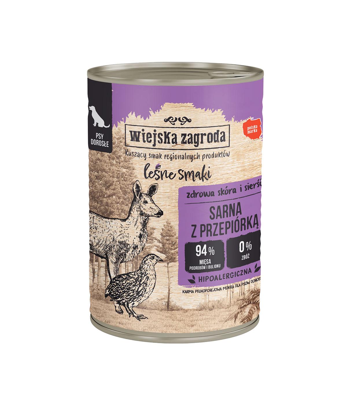 Wiejska Zagroda Leśne Smaki sarna z przepiórką 400g