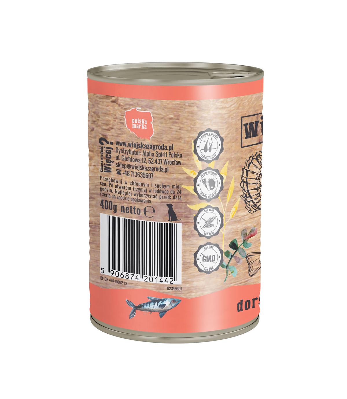 Wiejska Zagroda Dorsz z indykiem 400g