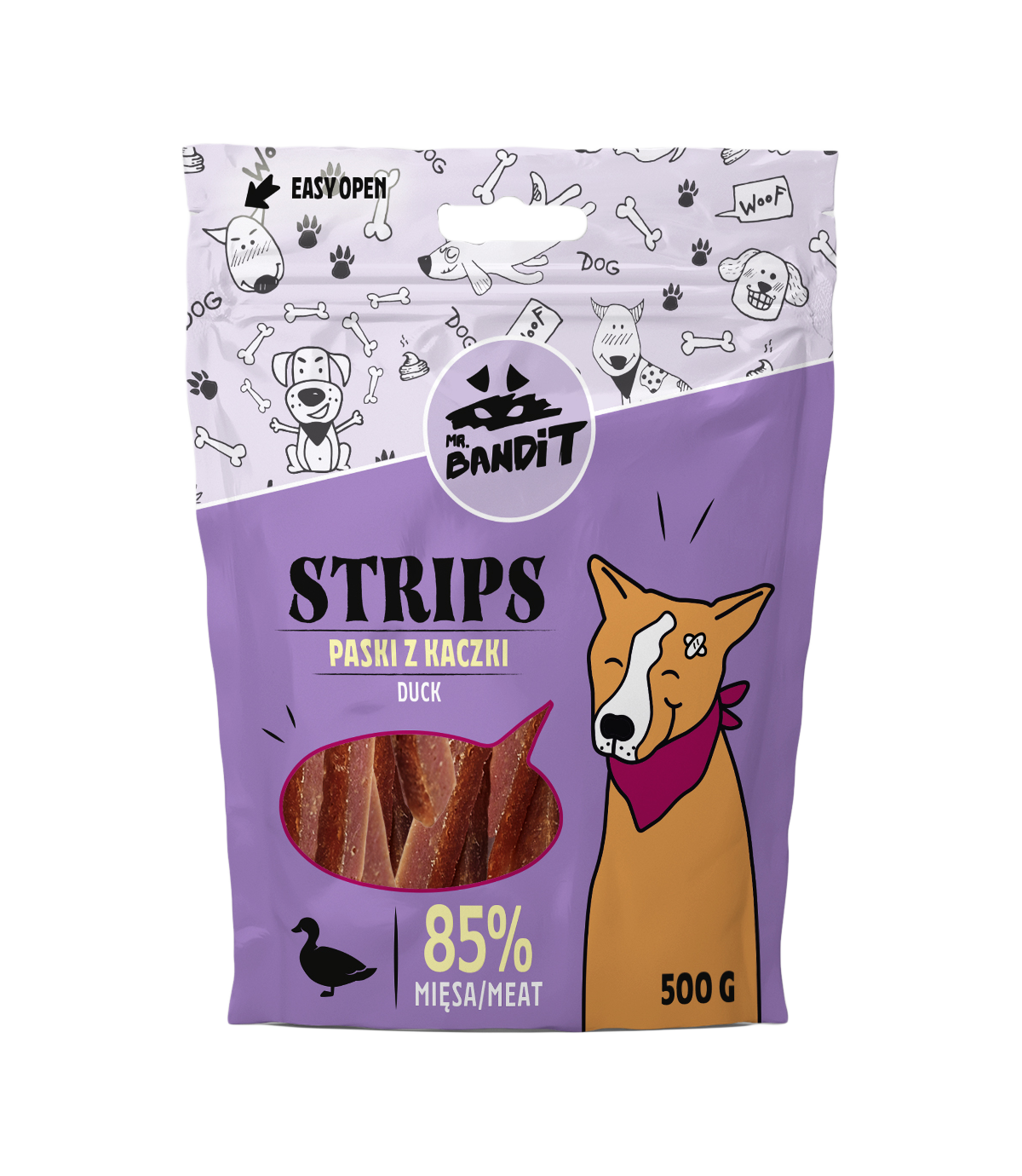 Mr. Bandit Strips Paski z kaczki 500g