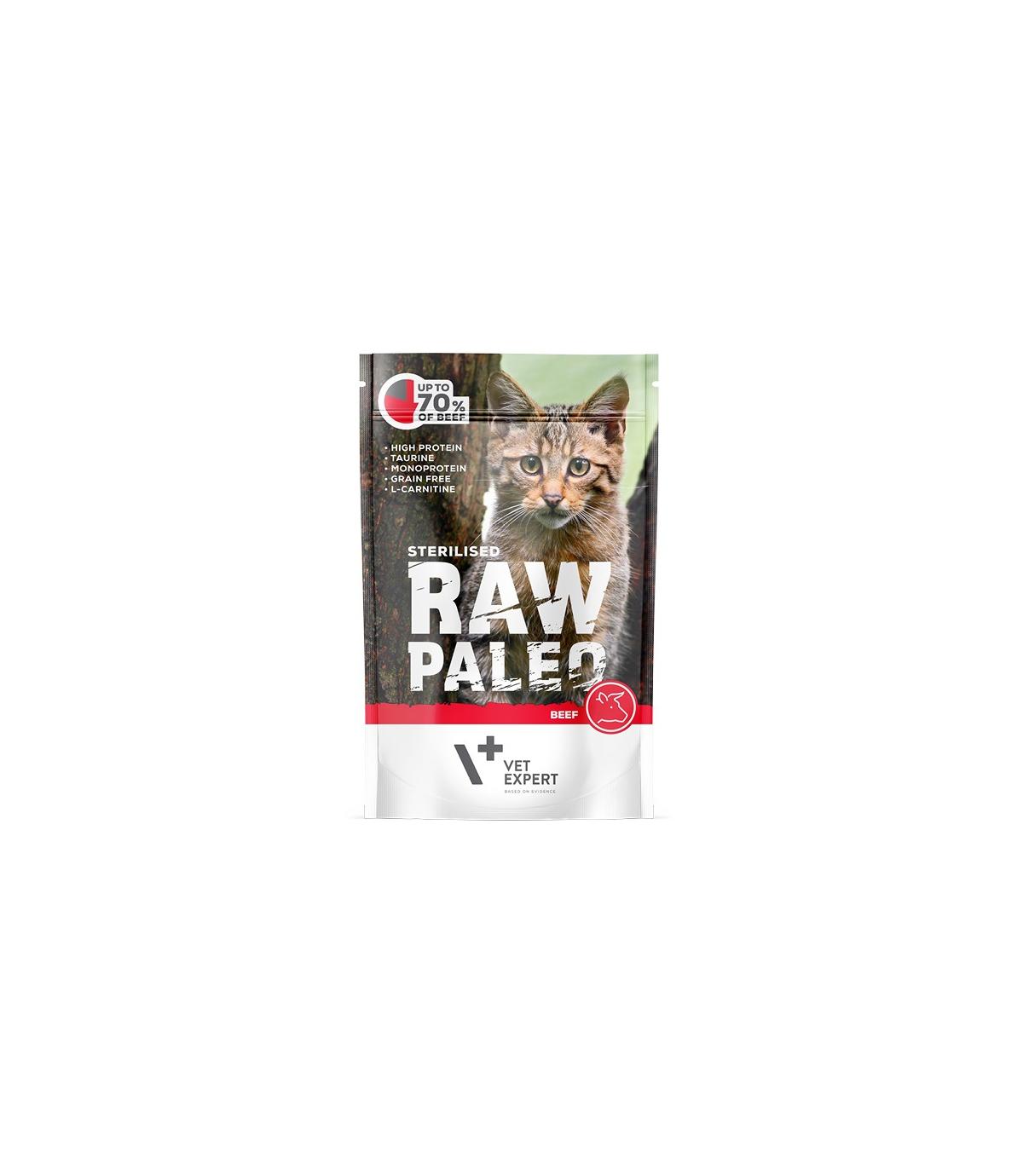 Raw Paleo Cat Sterilised Beef 100g