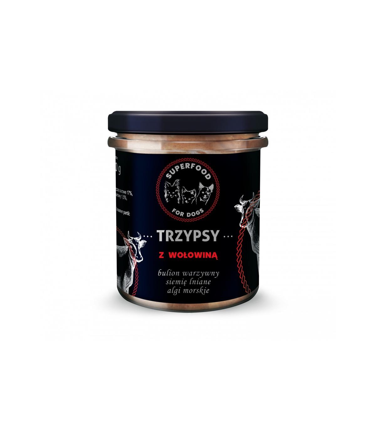 Trzypsy z wołowiną 300g