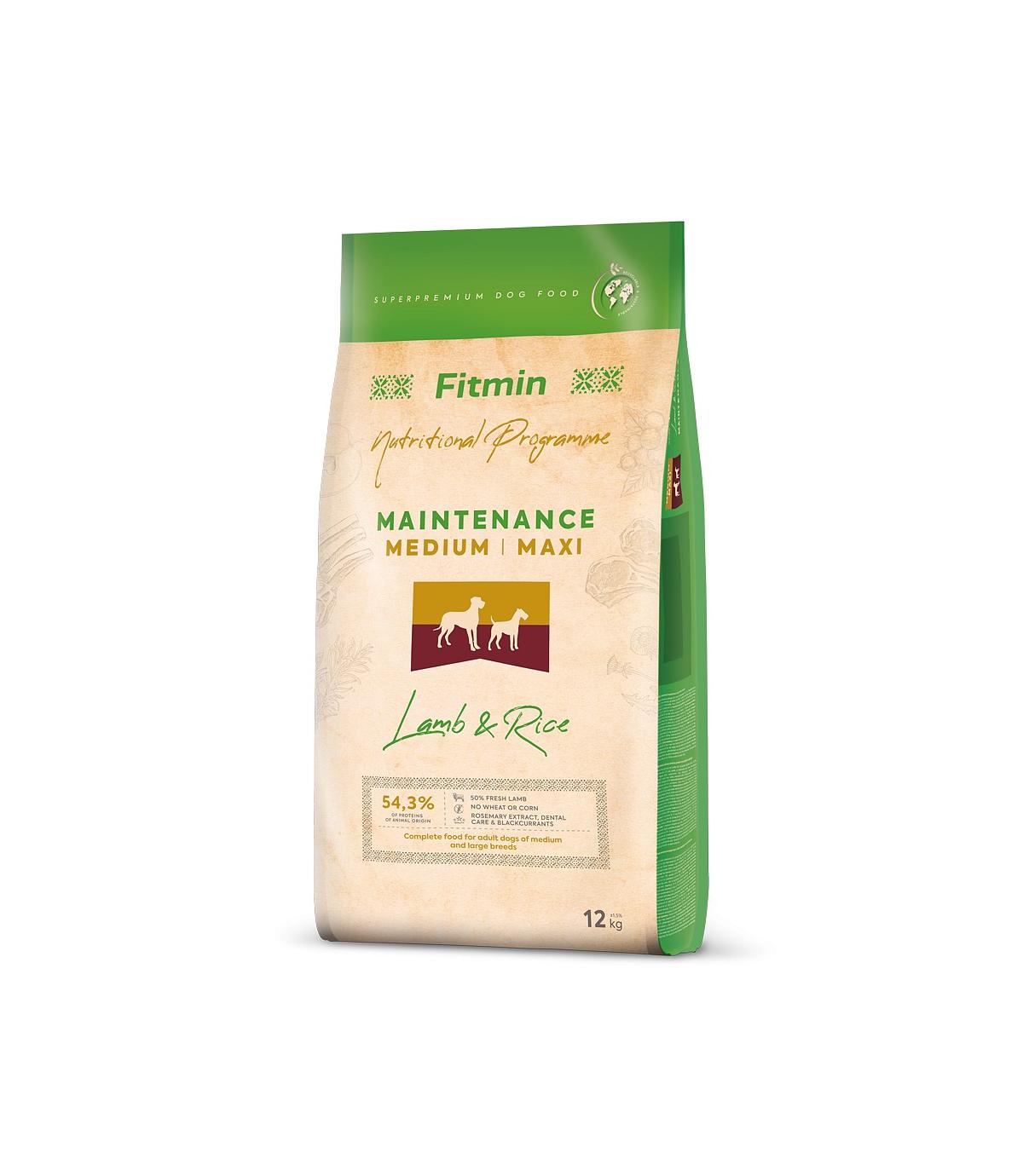 Fitmin Dog Medium/Maxi Lamb & Rice 12kg